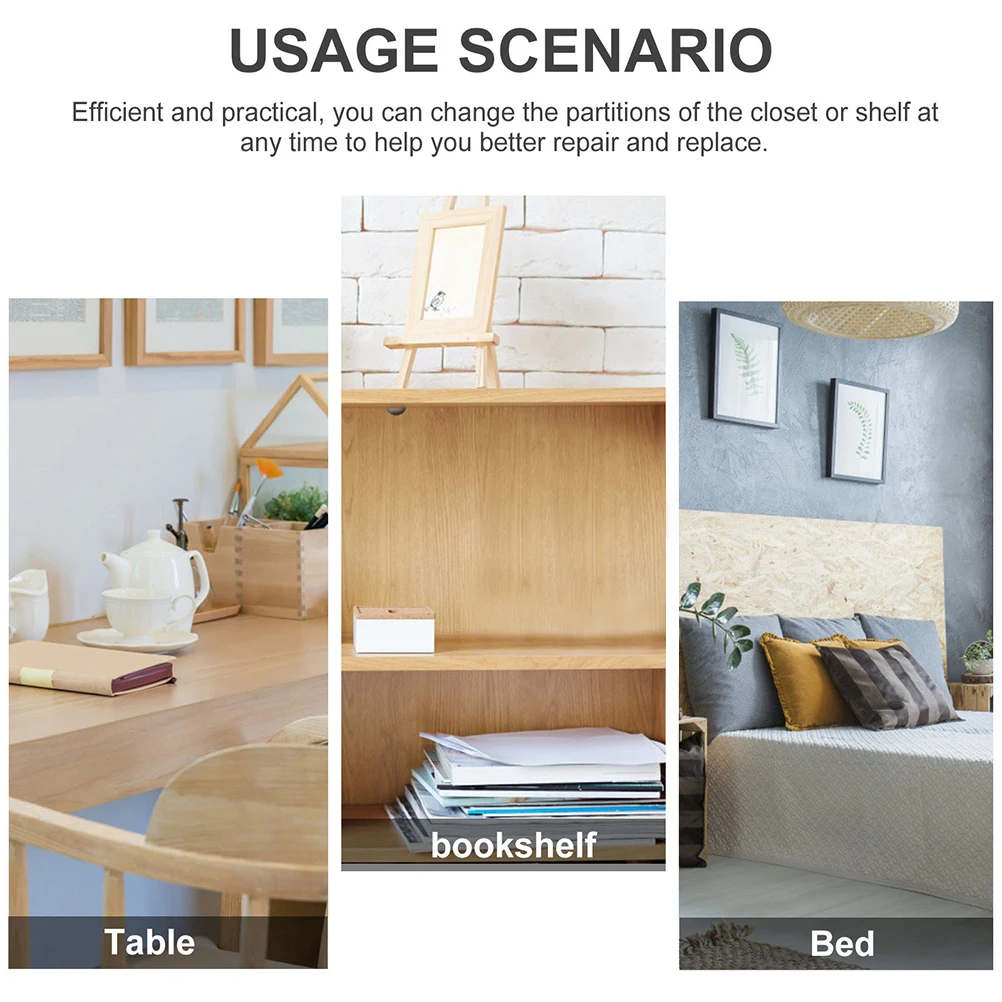 

20Pcs Thickened Zinc Alloy Mounting Brace Glass Shelf Support Pegs Durable Practical Fixing Brackets for Furniture