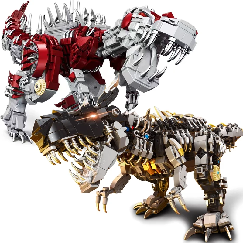 

Jurassic Park World Tyrannosaurus Rex Building Bolcks Ancient Mechanical Dinosaur Model Bricks Toys For Boy Birthday Gift MOC