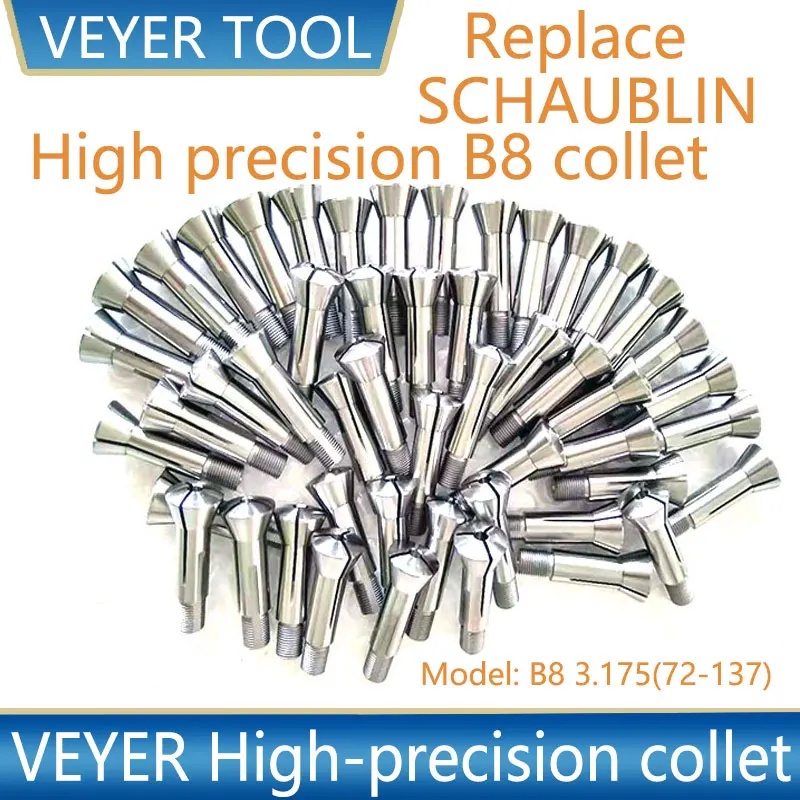 [Free ship] Customize 4mm B8 Collets for Watch Lathe Watchmaking Lathe 1/2/3/4/3.175mm VEYER  Collet Chuck for torno de relojero