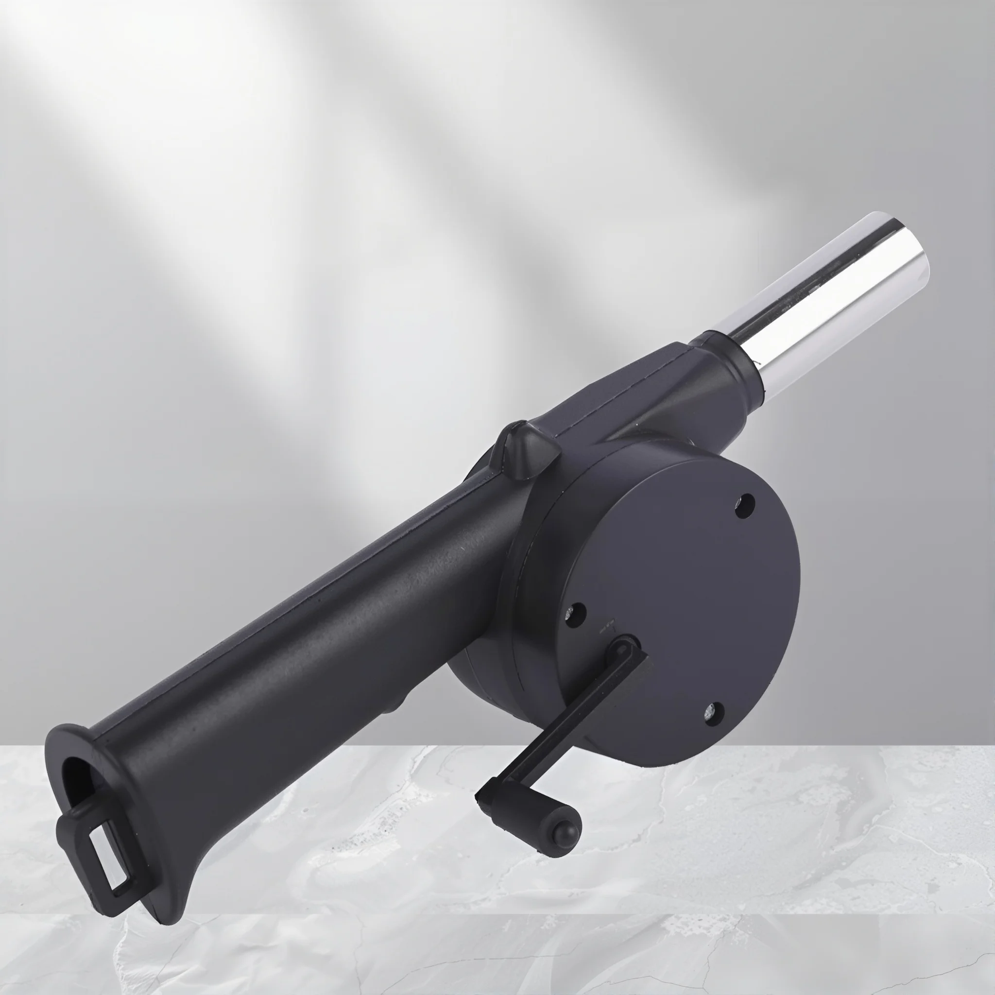 Portable Hand Crank Air Blower for Camping BBQ Charcoal Fire Starter Fan Outdoor Household Picnic Barbecue Small Tool