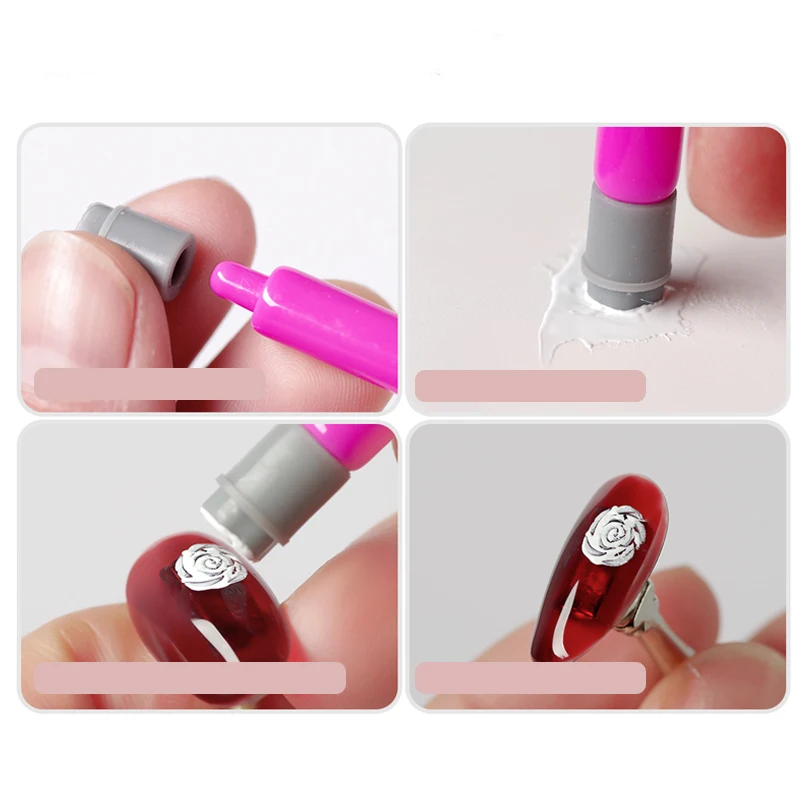 15-3Pcs Nail Art Stamp Pen Butterfly Floral Nail Graffiti Nail Dotting Tools DIY Polishing Painting Drawing Manicure Tools