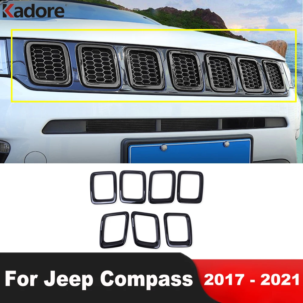 

Чехол для передней решетки гриля для Jeep Compass 2017 2018 2019 2020 2021