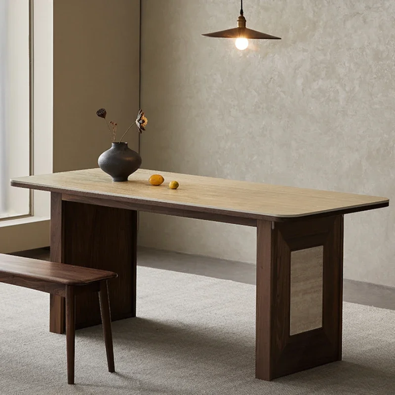 Luxury Dining Table Elegant Tables Restaurant Room ServiceMultifunction Home Furniture Rectangular Muebles Designer Coffee