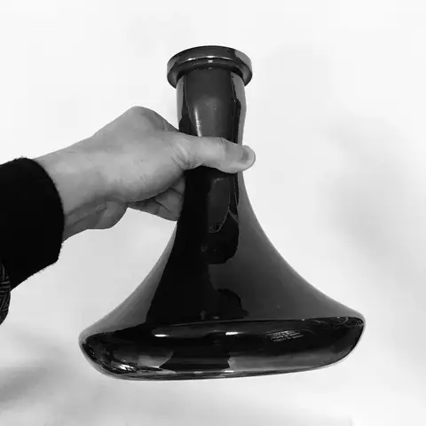 Arabian Glass Hookah with Russian Style Bottle - Premium Double Hose Water Pipe Kit, Complete Glass Accessories Set for Smoking