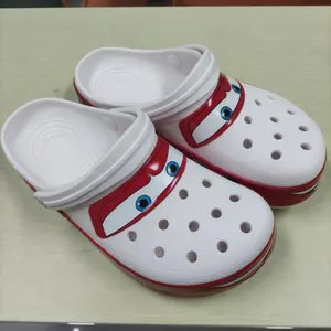 Mcqueens Pixar Cartoon Solid Waterproof Slippers Outdoor Sand Sandals Casual Breathable Ankle-Wrap Eva Adult Shoes Gift