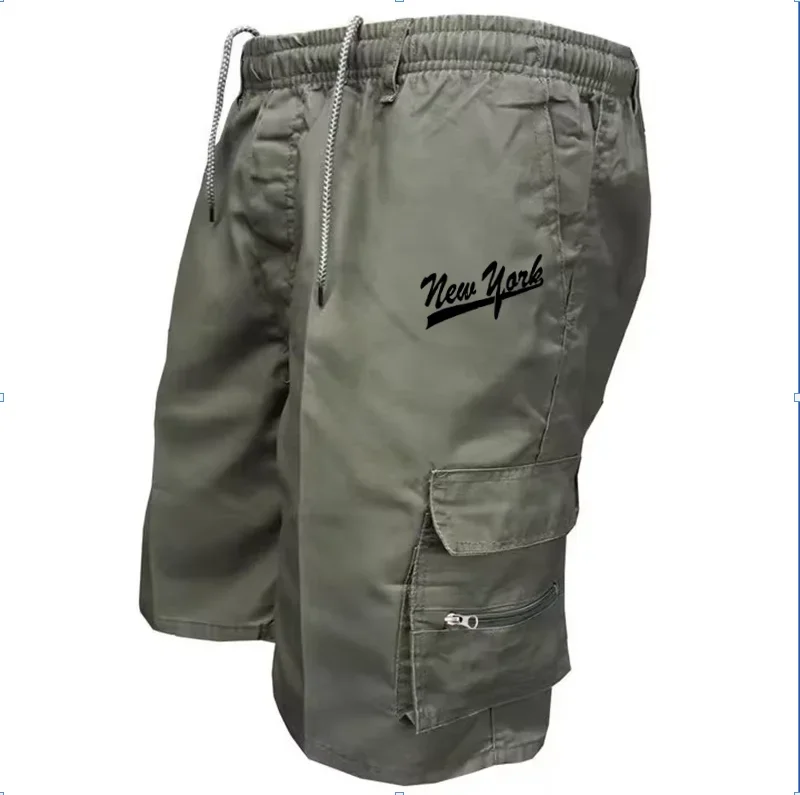 Mens Cargo Shorts New Side Multi-pockets Men Loose Work Shorts Casual Short Pants Male Plus Size Summer Outdoor Shorts