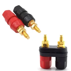 1/5pcs Banana plugs Jack Socket Couple Terminals DIY Connectors Red Black Connector Amplifier Terminal Binding Post Speaker