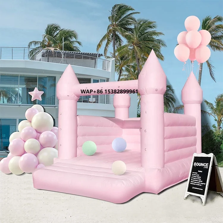 

Commercial Outdoor White Bounce House Inflatable Jumping Bouncy Castle Rental for Wedding Party PVC Material 300kg Capacity Easy
