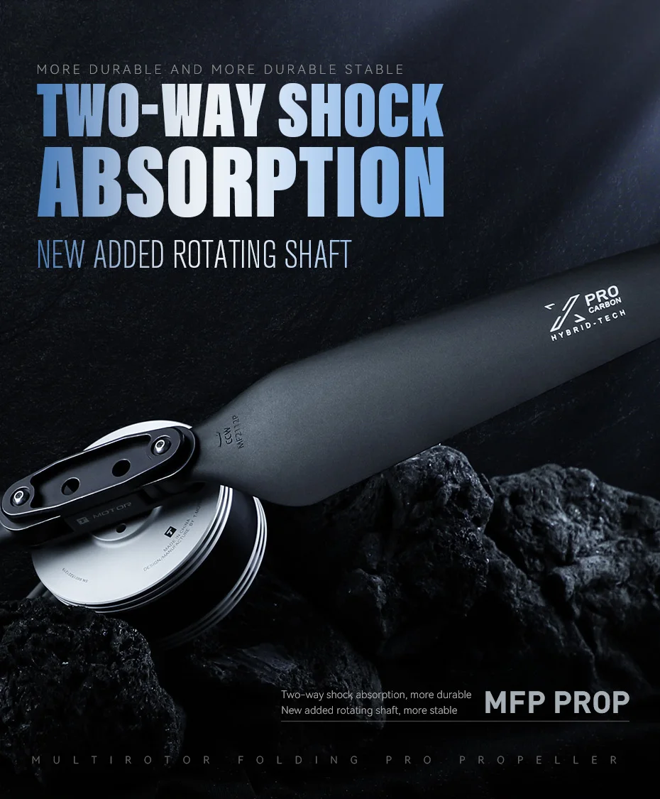 

T-MOTOR MF1705P MF1907P MF2112P MF3119P MF3321P MF3424P PPolymer Folding Propeller for Multi-rotors VTOL Multicoptor Drone