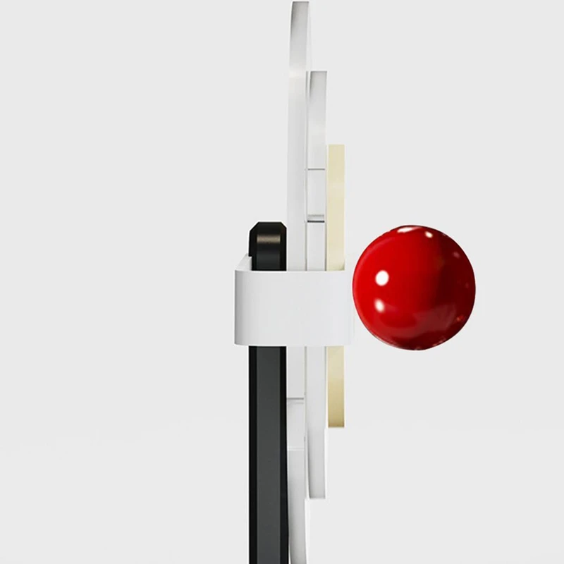 A23F-Calendar Acrylic Disc Decor Tabletop Calendar Novelty Simple Manual Rotating Calendar Desktop Decorative