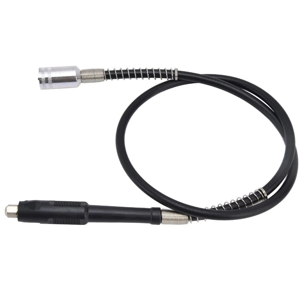 

42-Inch / 107cm Length Flexible Shaft Rotary Tool Attachment Rubber 0.3-6.5mm Chuck Clamping Range Power Drill Extension Cord