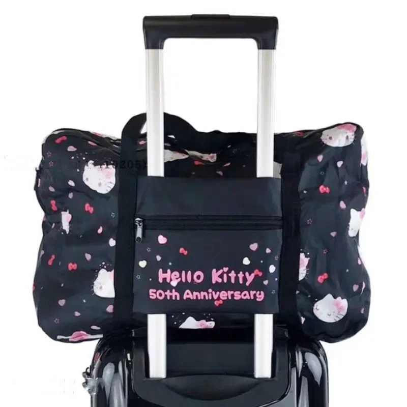 

Дорожная сумка с героями мультфильмов, складная дорожная сумка Sanrios, большая вместительная аниме-фигурка, портативная тяга, сумка для багажа, сумка для хранения одежды