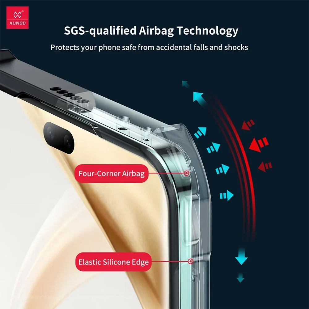 Xundd Telefon Fällen Für Huawei Honor 200 Pro Fall Stoßfest Stoßstange Schutzhülle Fällen Transparente Abdeckung Für Honor 200/200 Pro