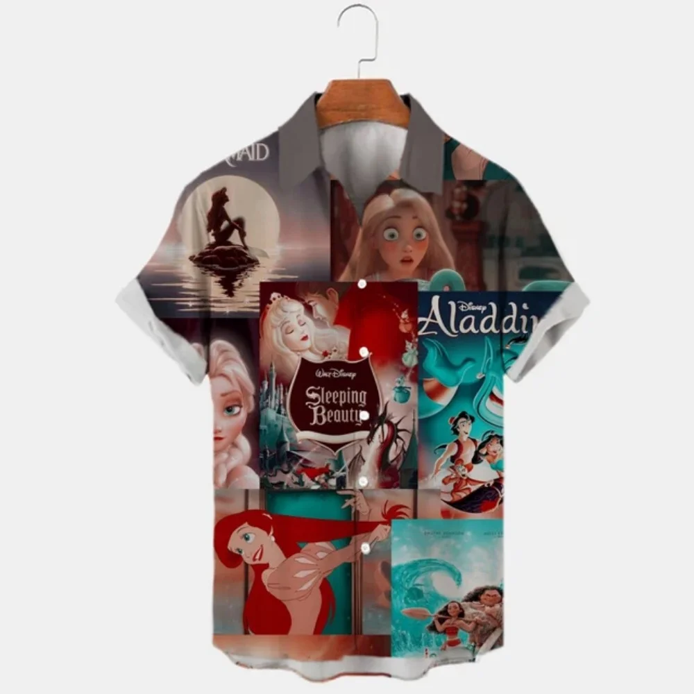 ディズニー 2025 新作 3Dシャツ メンズ ミッキーマウス ストリート 可愛い 漫画 3Dプリントシャツ メンズ カジュアル ファッションシャツ メンズ服