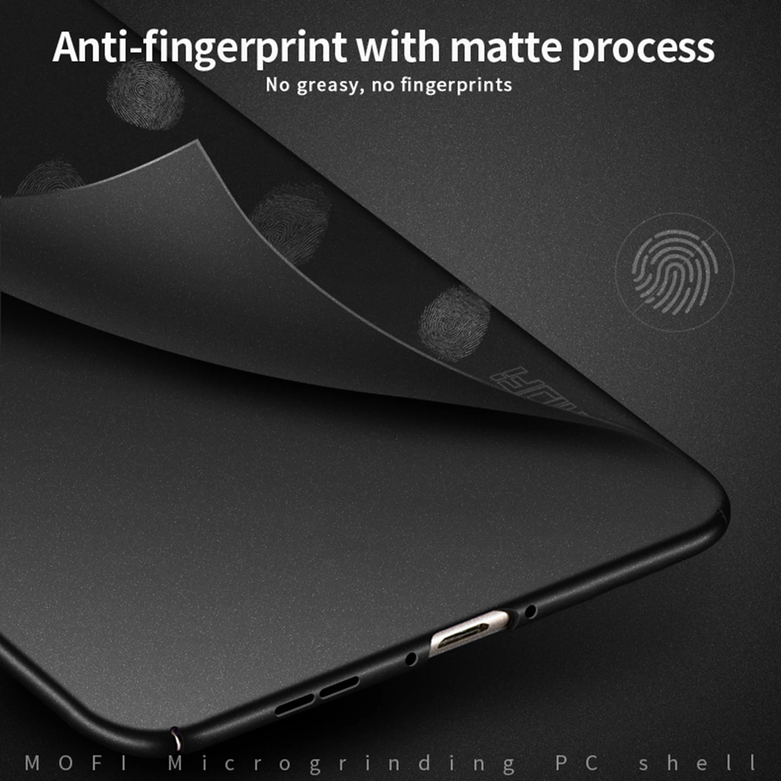 لهاتف OnePlus 13T 5G PC Case MOFI Shield Matte Series غطاء هاتف بقصة ضيقة - رمادي