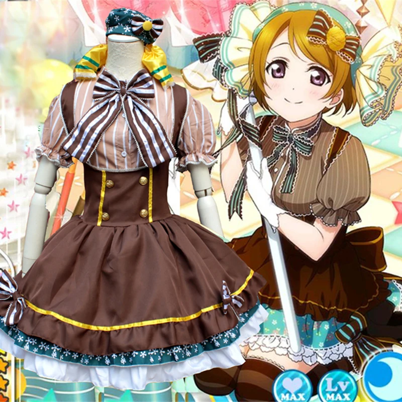 NOVO Anime LoveLive! Koizumi Hanayo Traje Maid Dress Minami Kotori Amor viver Cosplay Princesa Lolita Maid Dress Girls Halloween