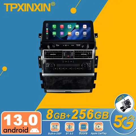 Radio de coche con pantalla de 12,3 pulgadas para Nissan Patrol Y62 2012-2019, Android, navegación GPS, vídeo Multimedia, receptor estéreo, unidad principal