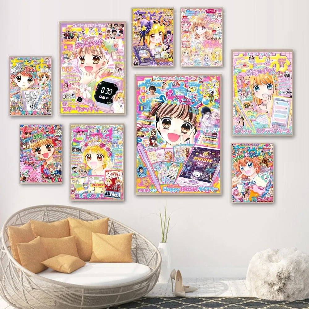

Girls Comic Cover HD Printing Frameless Painting Core Self-adhesive Poster Home Decoration Wall Sticker