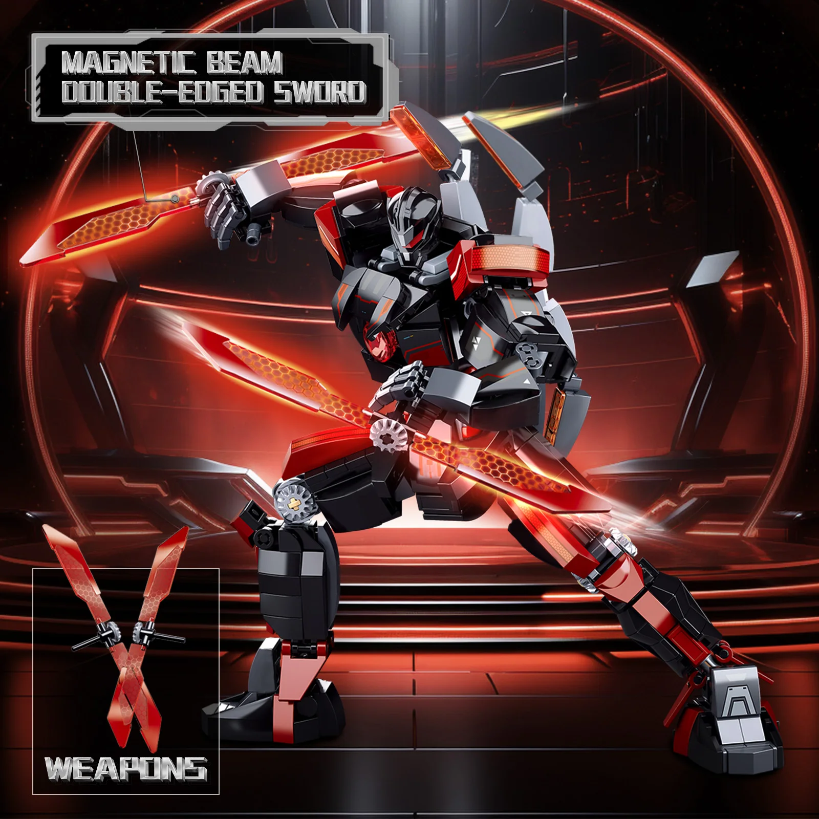 585PCS Dark Wanderer Mecha Bausteine Roboter Modell Figuren Gelenke Bewegliche Montage Spielzeug Desktop Ornamente Kinder Urlaub Geschenke