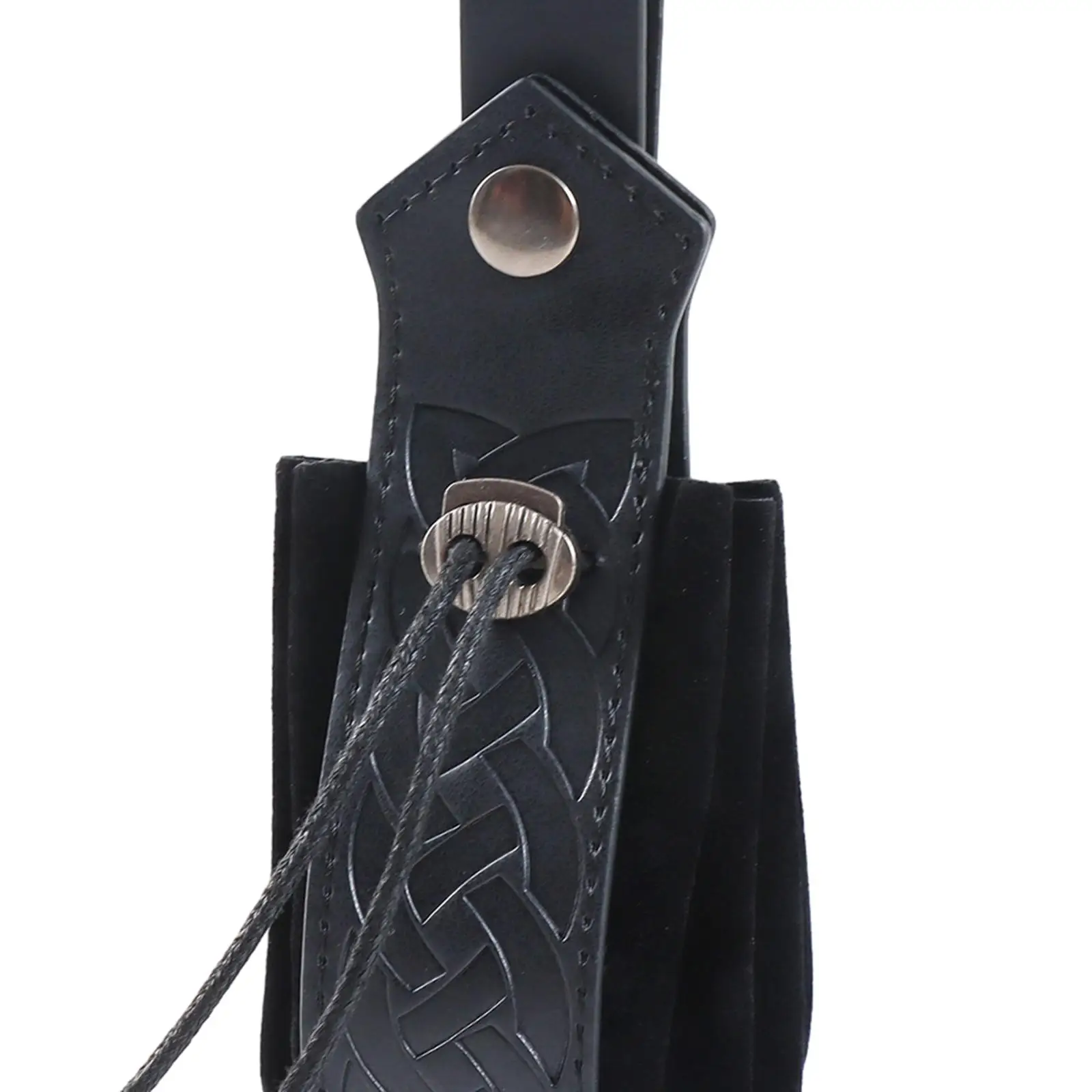 중세 기사 PU 벨트 파우치 고딕 기사 테마용 허리 벨트 가방