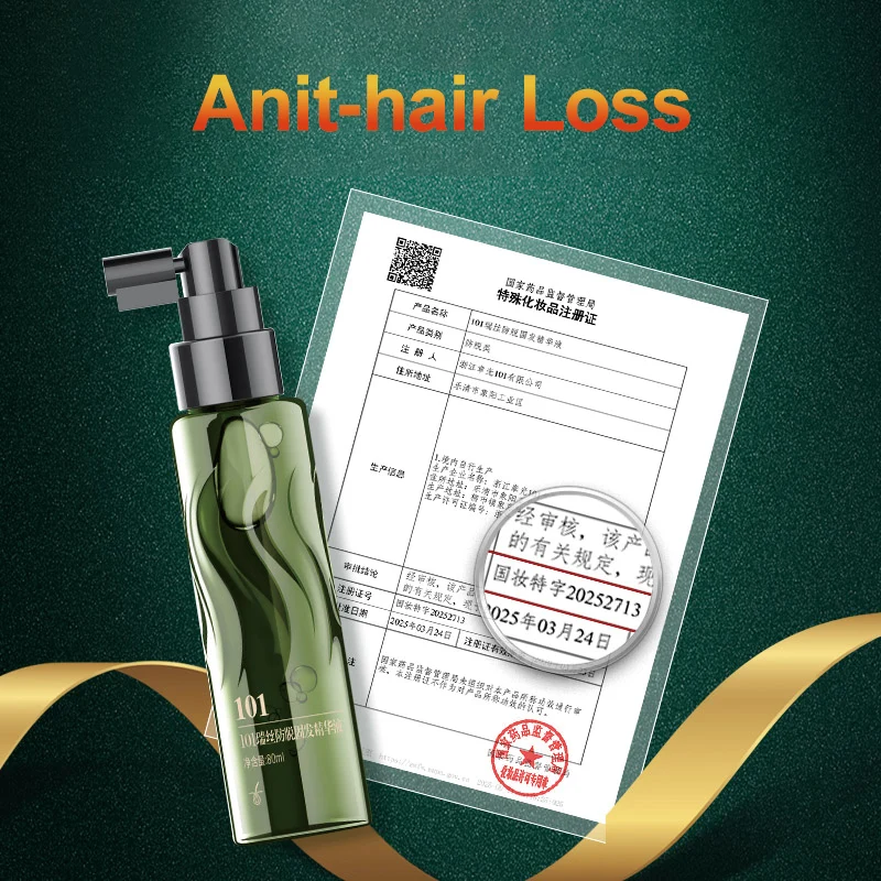 Hair Shedding Proof Tonic ZHANGGUANG 101 80ml Anti-Hair Loss Chinese Herbal Medicine Therapy Hair Loss Treatment Essence