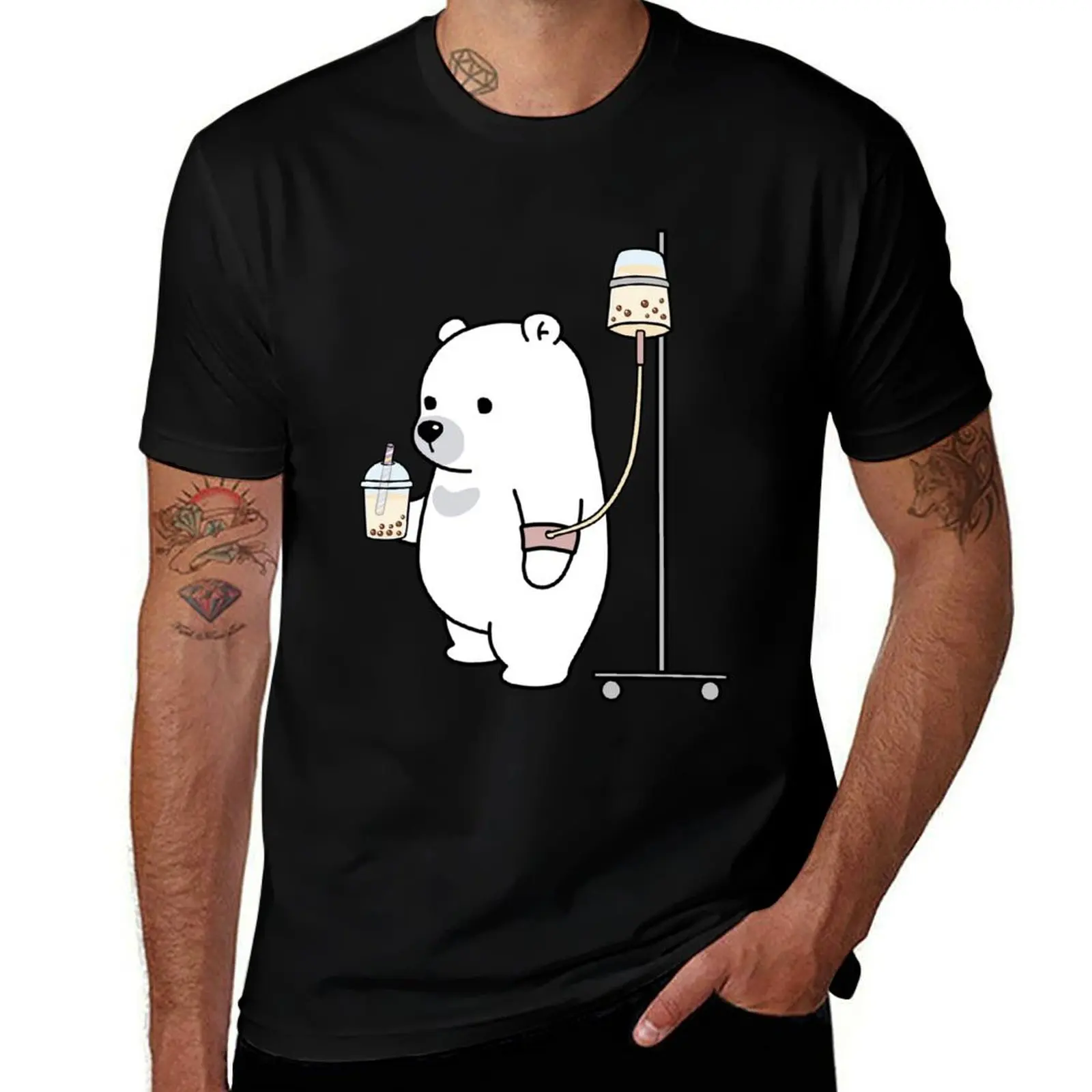 

Boba Bear Loves Boba Too Much! T-Shirt Aesthetic clothing cute tops boys whites mens fashion
