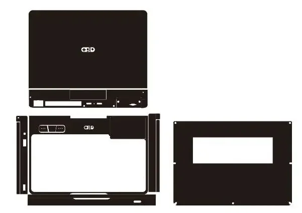 Pre-cut 1xTop+1xAround keyboard+1xBottom Skin Vinyl Stickers Cover Film For GPD Pocket 4 3 2