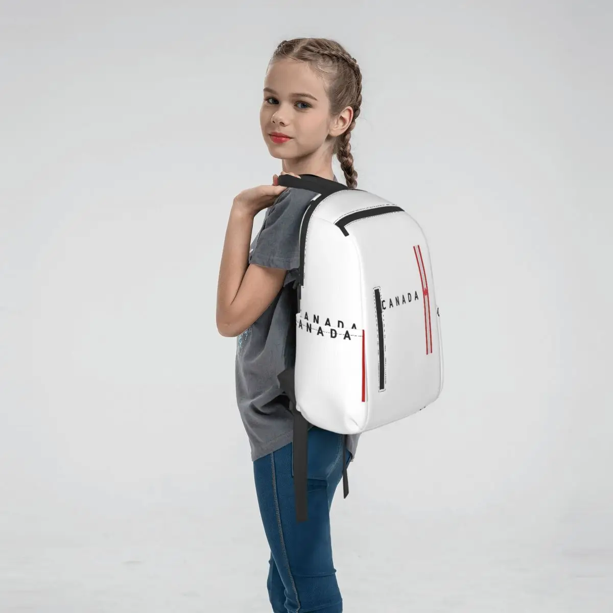 Canada Flag National Culture Backpack Large Capacity Boys Girls BookBag School Bag Shoulder Bags for Men Women