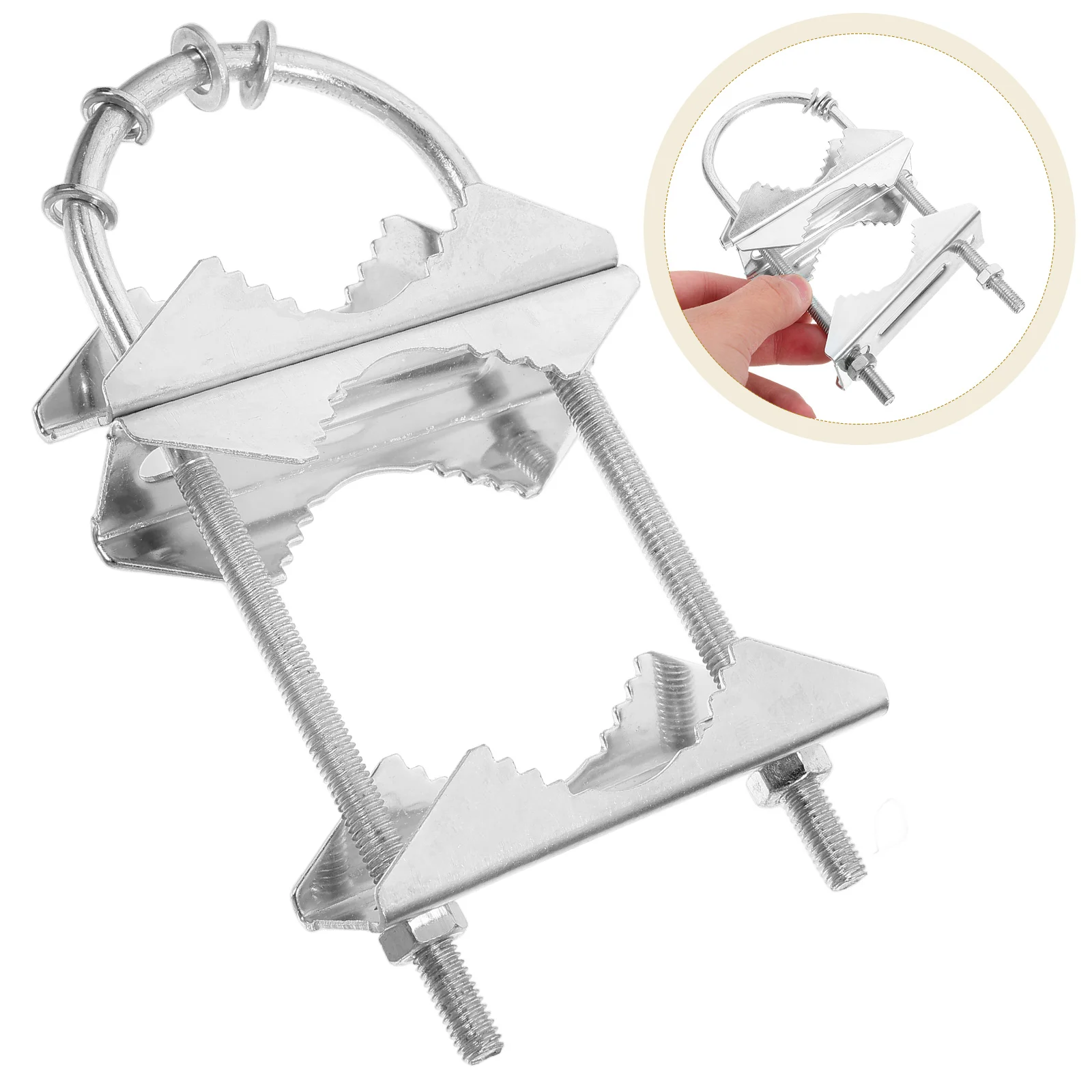 

Bolt Dog Tooth Tube Card Antenna Base Bracket Pole Mount Mounting Iron Wall