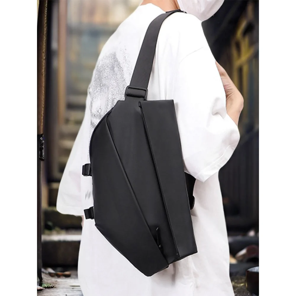 Single Shoulder Backpack Men's Sports Commuting Bag Multi Functional Men's Crossbody Bag Chest bag Men's Cycling Charter