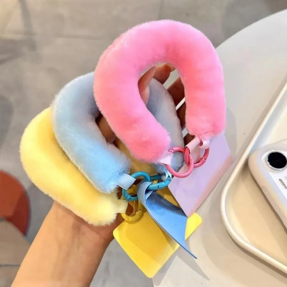 Exquisite Winter Mobile Phone Wrist Strap Anti-lost Warm Phone Lanyard Hanging Plush Cellphone Chain Rope Cell Accessories