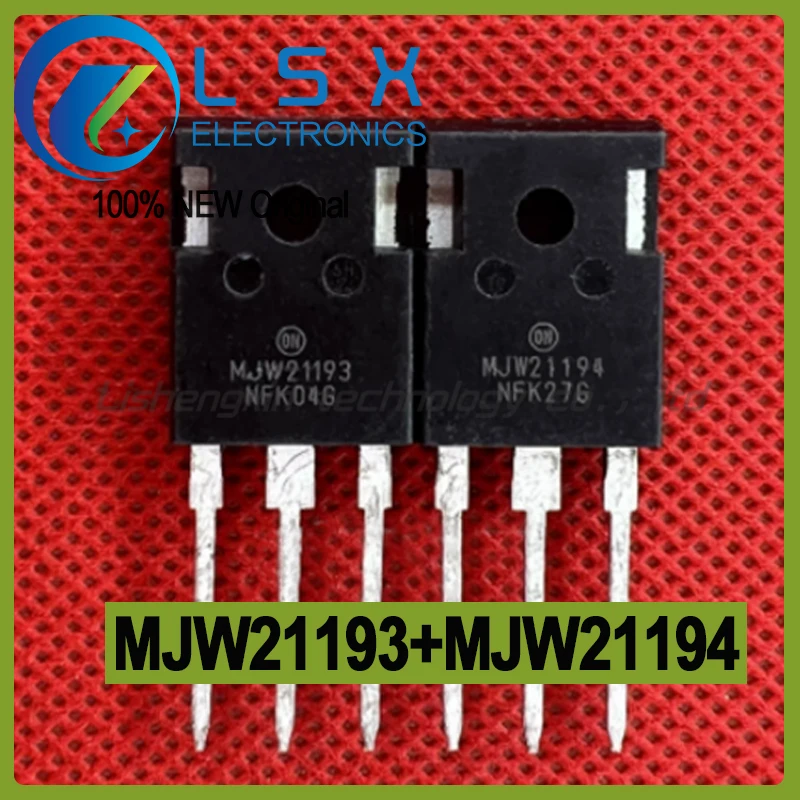 5pairs (10pcs) MJW21193 + MJW21194 TO-247-3 250V 6A Audio amplifier matching tubes