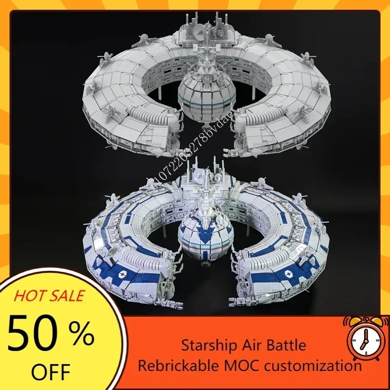 MOC Space Battle Trade Federation & Separatist Droid Control Ships Model Building Blocks Bricks DIY