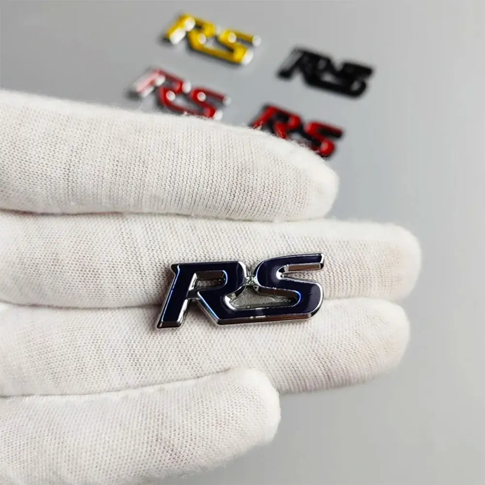 3d metall logo rs lenkrad emblem auto aufkleber für honda rs fit stadt bürgerliches akkord hrv crv jazz odyssey crz vezel abzeichen