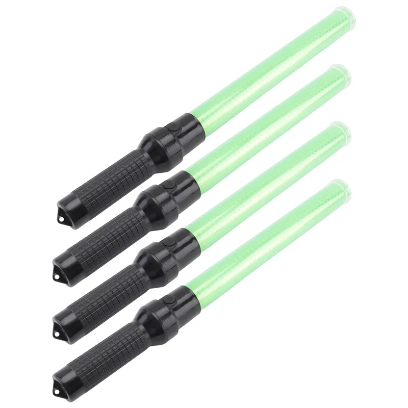 AT02-4Pack عصا المرور 54 سنتيمتر Led عصا التحكم في المرور عصا إضاءة السلامة مع 2 وسائط وامض عصا إشارة الخطيم الهوائية