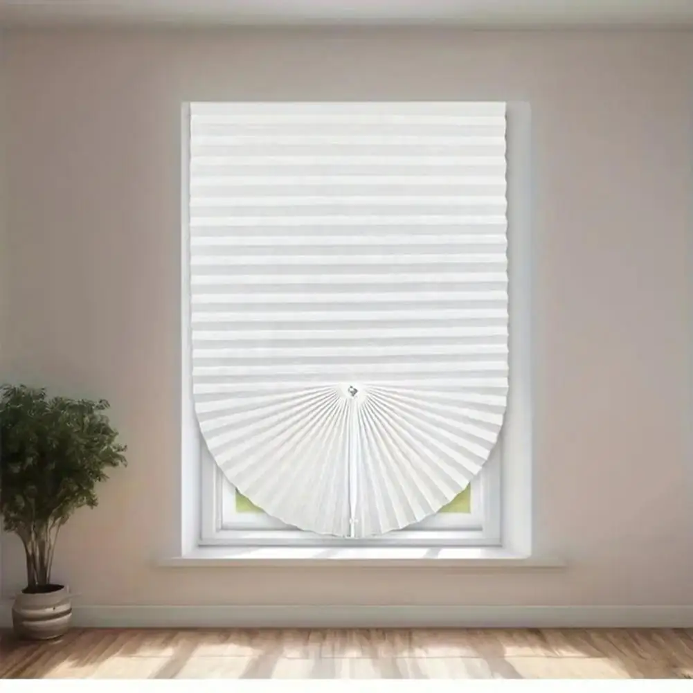 Cut to Size Window Blinds Easy Removal Window Coverings Temporary Cordless Pleated Blinds for Windows Doors No Drill for Home