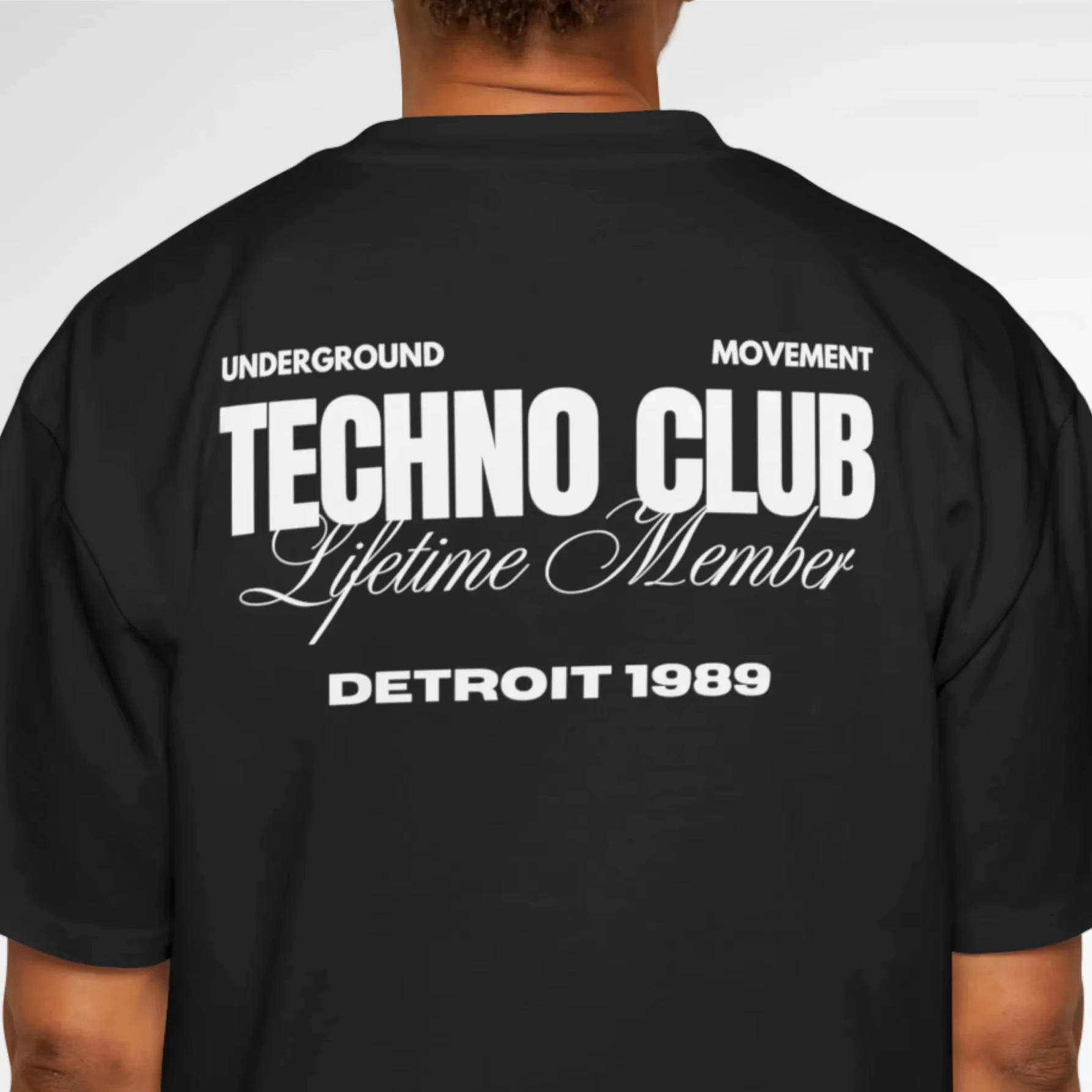 Camiseta Detroit Techno: Camiseta gráfica de manga corta para festivales de música, ropa rave, unisex, para hombres y mujeres, para todas las estaciones