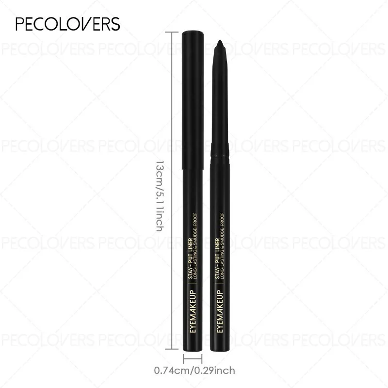 3-delige eyelinerpen, zwart, waterdicht en zweetbestendig, niet gemakkelijk uit te smeren, beginnersvriendelijk, oogcosmetica