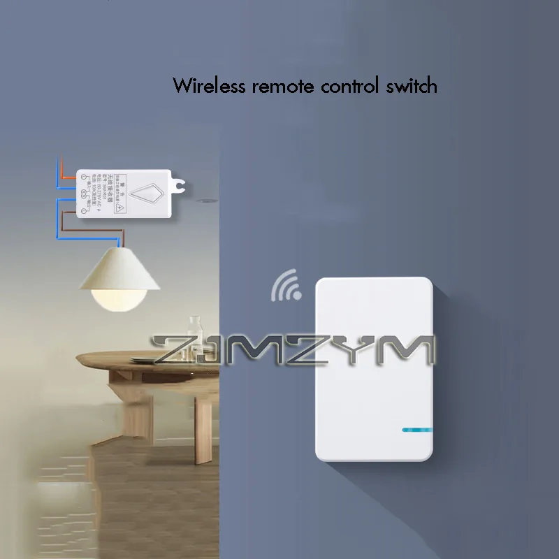 Wireless Remote Control Switch Waterproof Wiring Free Switch For Hotel Office Arbitrary Switch Bathroom