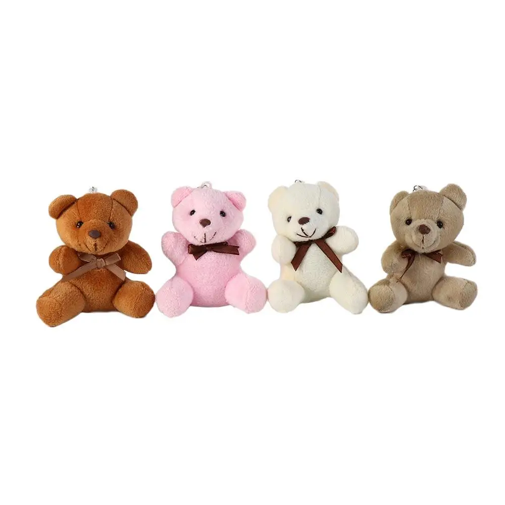 Holder Christmas Gift Kids Toys Bear Key Rings Plush Soft Toys 8CM Plush Keychain Bear Pendant Bear Plush Toys Fluffy Bear Toy