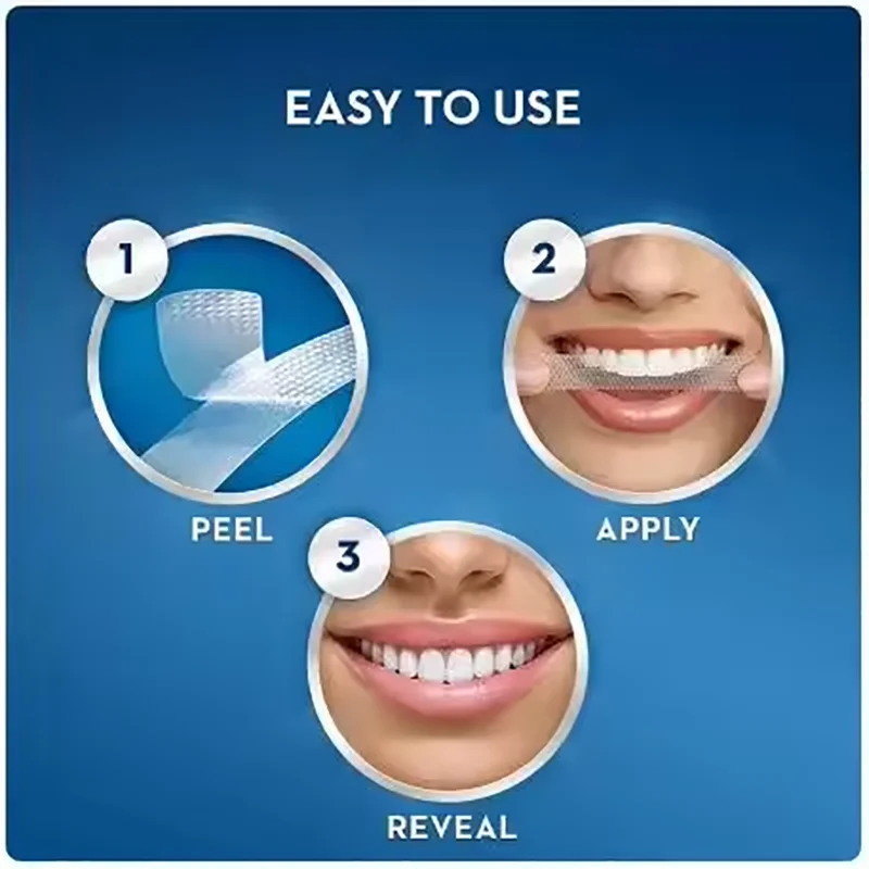 كريست 3D Whitestrips طقم تبيض الأسنان 3D الأبيض المؤثرات المهنية الأسنان نظافة الفم العناية منتجات تبييض الأسنان