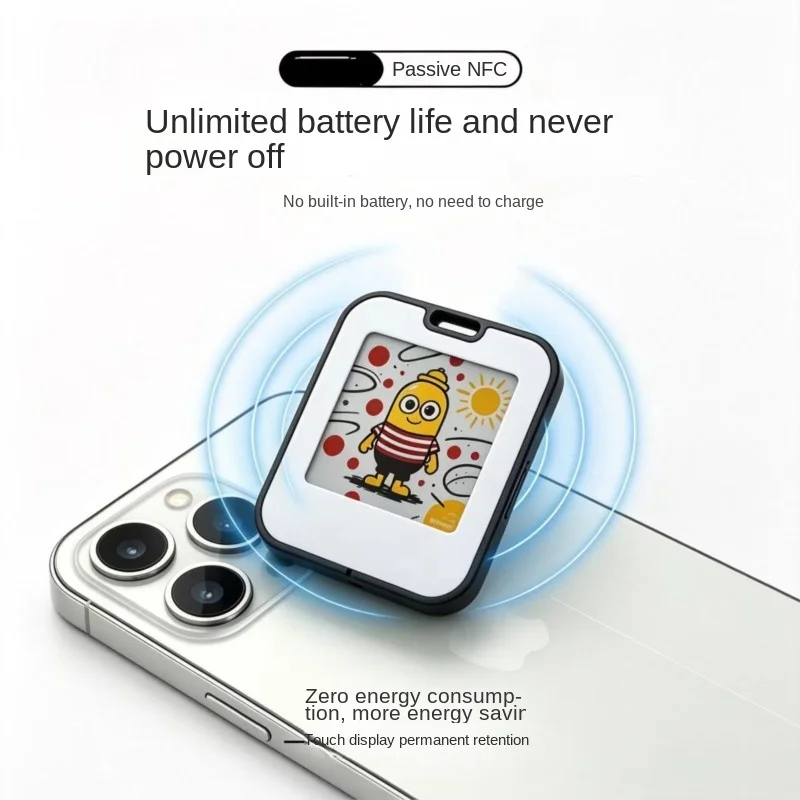 Mini Electronic Bar Four-color Passive NFC Ink Screen Desktop Decoration Ink Screen Bag Hanging Wallpaper New 2026 DropShipping