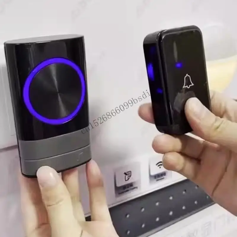 

Беспроводной дверной звонок, водонепроницаемый дверной звонок IP44, Wi-Fi, сигнализация, двусторонний разговор, 11UA