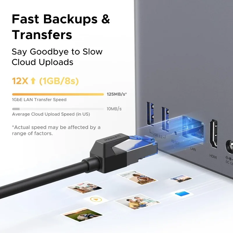 NASync DH2300 NAS de mesa de 2 baias, capacidade de suporte 60 TB (sem disco), acesso remoto, álbum de fotos AI, adequado para iniciantes