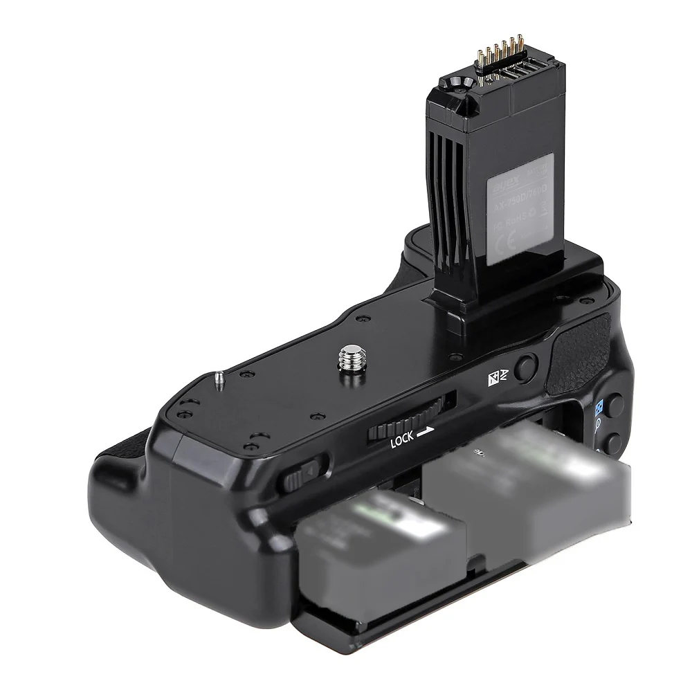 Mcoplus BG-760D Vertical Battery Grip Holder for Canon EOS 760D 750D IX8 T6S T61 DSLR Camera as LP-E17