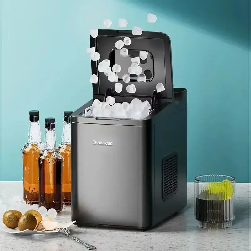 Ice machine new small dormitory home commercial milk tea store stall automatic large capacity net red ice machine