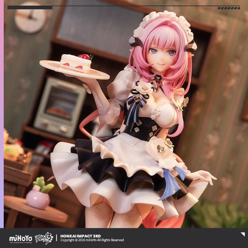 24.5cm Genuine Honkai Impact 3rd Elysia·Miss Pink Sweetheart 1/7 Action Figurine Model Game Statue Model Collection Decoration