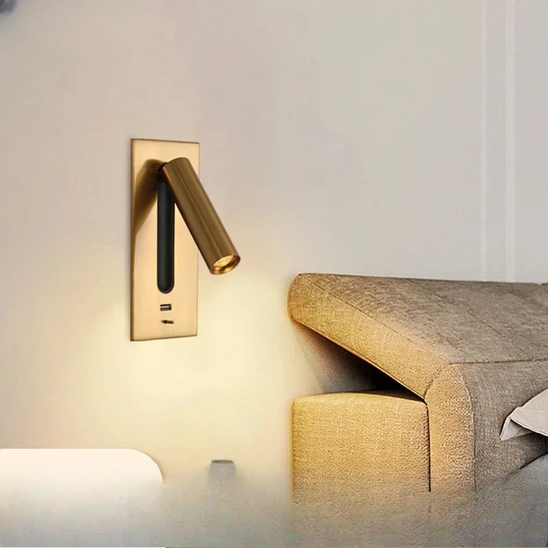 

reading wall lamp, hotel, homestay, living room, bedroom, study, simple and creative, rotatable bedside reading w