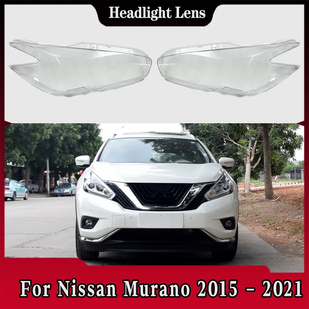 

Transparent Headlight Cover Headlamp Lens Shell Replace Original Lampshade Plexiglass For Nissan Murano 2015 2016 2017 2019 2021