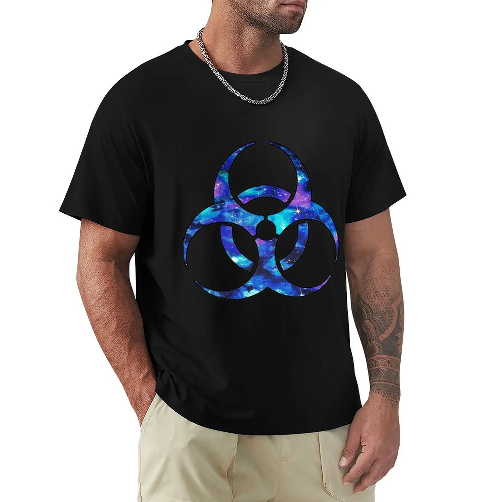 

Biohazard Galactic Biohazard T-Shirt hippie clothes anime stuff quick drying Man t-shirt shirts graphic tee men